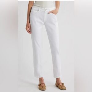 NWT rag & bone Women's White Low-rise slim
boyfriend white denim jeans Size 25